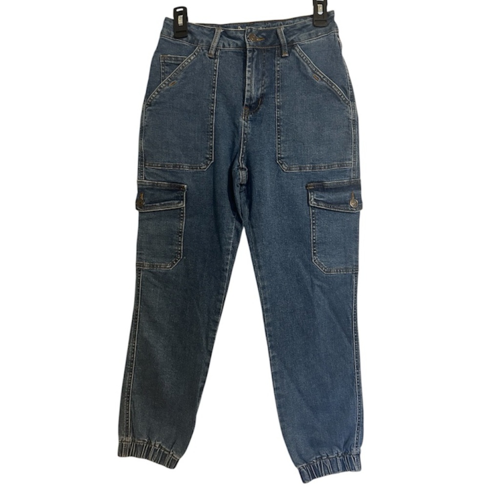 Great Smoky Cargo Dark Wash Cinched Ankles Jeans
